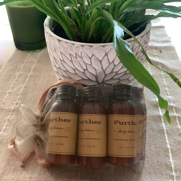 FURTHER Body Lotion Lot of 7 travel size bottles bergamot, olive oil, grasses - Picture 6 of 7